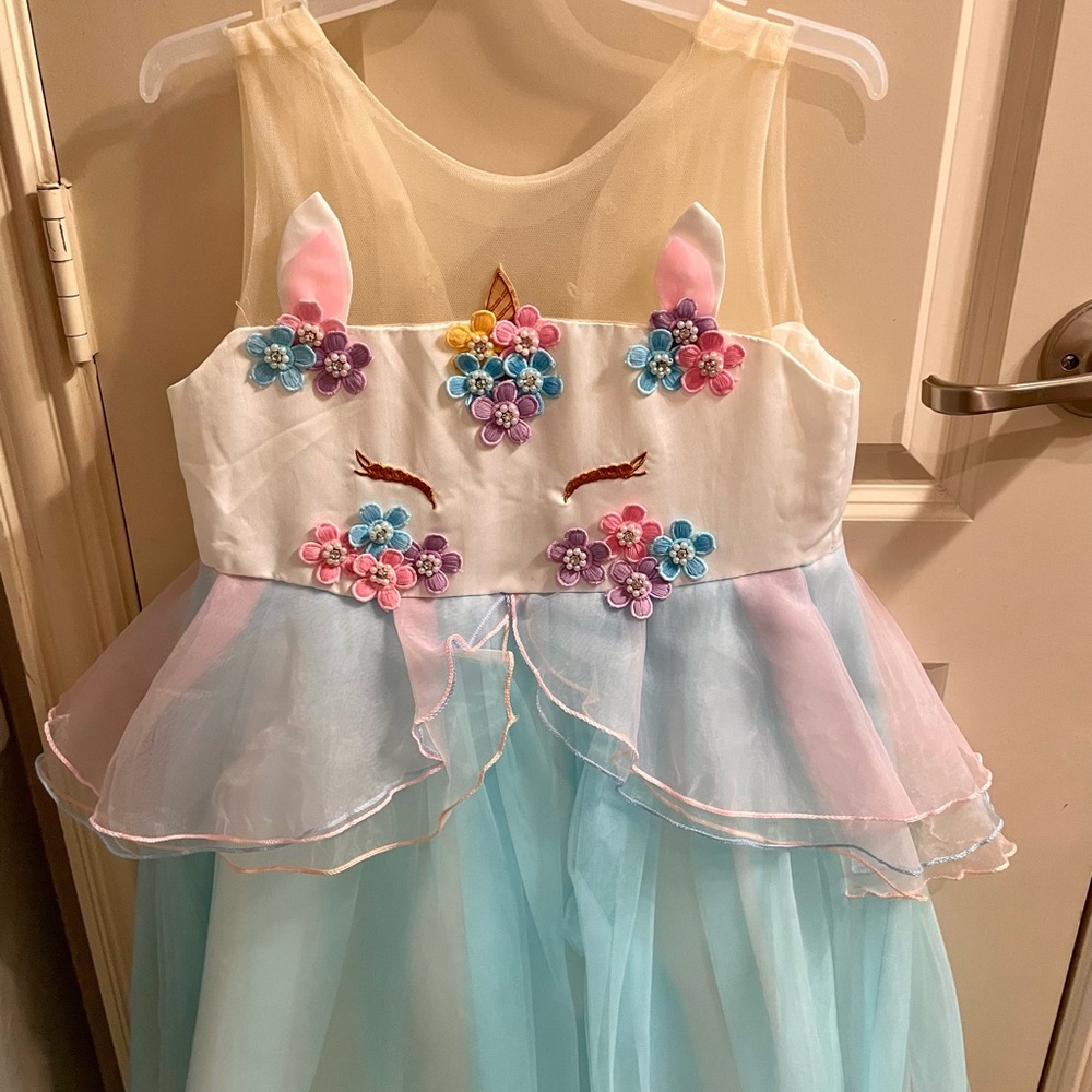 Unicorn tutu dress size 7-8